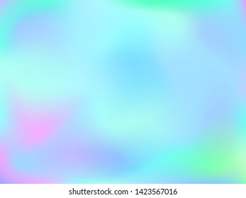 Abstract blurred gradient mesh background. Colorful smooth banner template.Trendy creative vector. Intense blank Holographic spectrum gradient for cover.