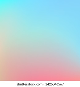 Abstract blurred gradient mesh background. Colorful smooth banner background. Pastel colors blend illustration. Vector