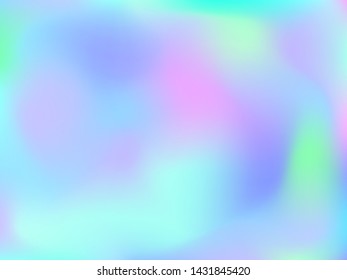 Abstract blurred gradient mesh background. Colorful smooth banner template.Trendy creative vector. Intense blank Holographic spectrum gradient for cover.