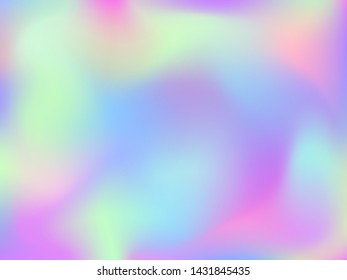Abstract blurred gradient mesh background. Colorful smooth banner template.Trendy creative vector. Intense blank Holographic spectrum gradient for cover.