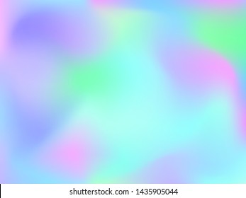 Abstract blurred gradient mesh background. Colorful smooth banner template.Trendy creative vector. Intense blank Holographic spectrum gradient for cover.