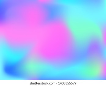 Abstract blurred gradient mesh background. Colorful smooth banner template.Trendy creative vector. Intense blank Holographic spectrum gradient for cover.