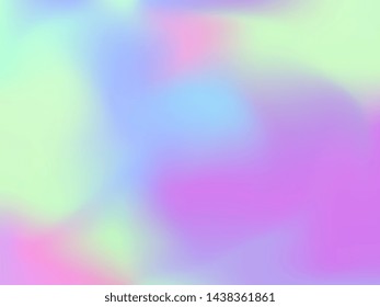 Abstract blurred gradient mesh background. Colorful smooth banner template.Trendy creative vector. Intense blank Holographic spectrum gradient for cover.