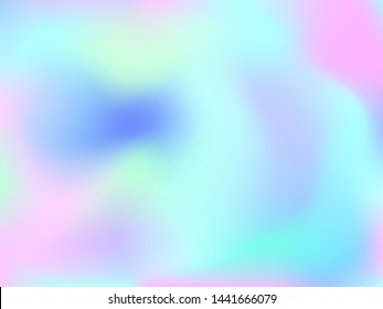 Abstract blurred gradient mesh background. Colorful smooth banner template.Trendy creative vector. Intense blank Holographic spectrum gradient for cover.