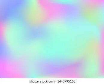 Abstract blurred gradient mesh background. Colorful smooth banner template.Trendy creative vector. Intense blank Holographic spectrum gradient for cover.