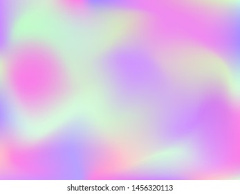 Abstract blurred gradient mesh background. Colorful smooth banner template.Trendy creative vector. Intense blank Holographic spectrum gradient for cover.