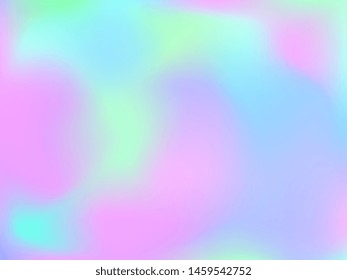 Abstract blurred gradient mesh background. Colorful smooth banner template.Trendy creative vector. Intense blank Holographic spectrum gradient for cover.