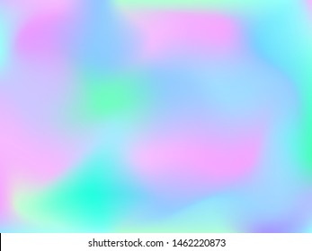Abstract blurred gradient mesh background. Colorful smooth banner template.Trendy creative vector. Intense blank Holographic spectrum gradient for cover.