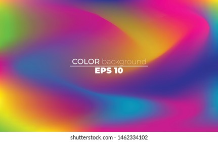 Abstract blurred gradient mesh background in bright Colorful smooth. Easy editable soft colored vector illustration, Suitable For Wallpaper, Banner, Background, Card, Book Illustration, landing page