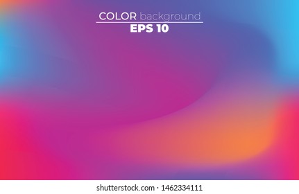 Abstract blurred gradient mesh background in bright Colorful smooth. Easy editable soft colored vector illustration, Suitable For Wallpaper, Banner, Background, Card, Book Illustration, landing page