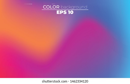 Abstract blurred gradient mesh background in bright Colorful smooth. Easy editable soft colored vector illustration, Suitable For Wallpaper, Banner, Background, Card, Book Illustration, landing page