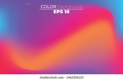 Abstract blurred gradient mesh background in bright Colorful smooth. Easy editable soft colored vector illustration, Suitable For Wallpaper, Banner, Background, Card, Book Illustration, landing page