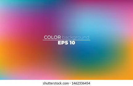 Abstract blurred gradient mesh background in bright Colorful smooth. Easy editable soft colored vector illustration, Suitable For Wallpaper, Banner, Background, Card, Book Illustration, landing page