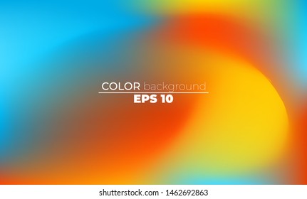 Abstract blurred gradient mesh background in bright summer colors  Colorful smooth  Easy editable soft colored vector illustration  Suitable For Wallpaper  Banner  Background  Card  Book Illustration 