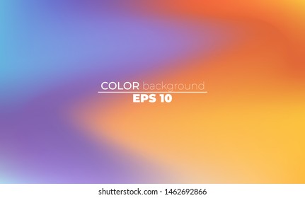 Abstract blurred gradient mesh background in bright summer colors. Colorful smooth. Easy editable soft colored vector illustration, Suitable For Wallpaper, Banner, Background, Card, Book Illustration,