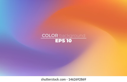 Abstract blurred gradient mesh background in bright summer colors. Colorful smooth. Easy editable soft colored vector illustration, Suitable For Wallpaper, Banner, Background, Card, Book Illustration,