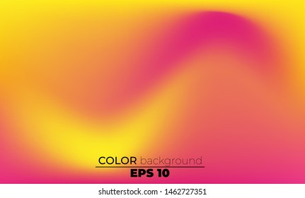 Abstract blurred gradient mesh background in bright summer colors. Colorful smooth. Easy editable soft colored vector illustration, Suitable For Wallpaper, Banner, Background, Card, Book Illustration,