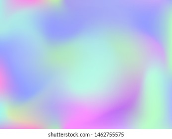 Abstract blurred gradient mesh background. Colorful smooth banner template.Trendy creative vector. Intense blank Holographic spectrum gradient for cover.