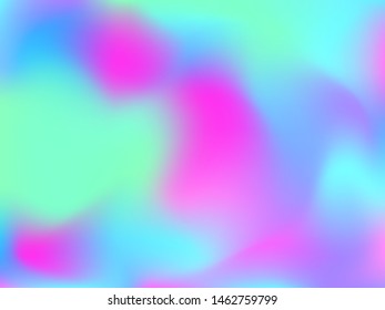 Abstract blurred gradient mesh background. Colorful smooth banner template.Trendy creative vector. Intense blank Holographic spectrum gradient for cover.