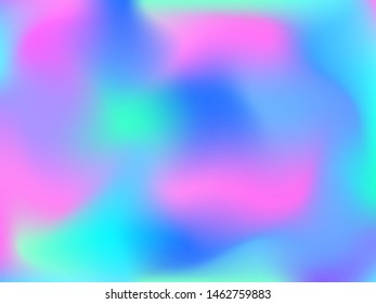 Abstract blurred gradient mesh background. Colorful smooth banner template.Trendy creative vector. Intense blank Holographic spectrum gradient for cover.