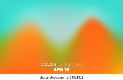 Abstract blurred gradient mesh background in bright summer colors. Colorful smooth. Easy editable soft colored vector illustration, Suitable For Wallpaper, Banner, Background, Card, Book Illustration,