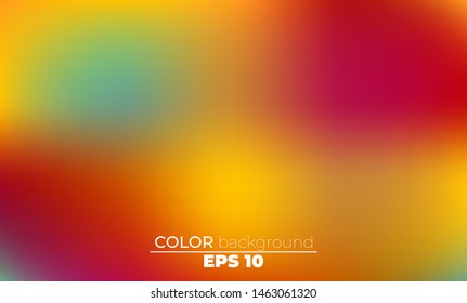 Abstract blurred gradient mesh background in bright summer colors. Colorful smooth. Easy editable soft colored vector illustration, Suitable For Wallpaper, Banner, Background, Card, Book Illustration,