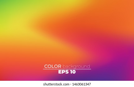 Abstract blurred gradient mesh background in bright summer colors. Colorful smooth. Easy editable soft colored vector illustration, Suitable For Wallpaper, Banner, Background, Card, Book Illustration,