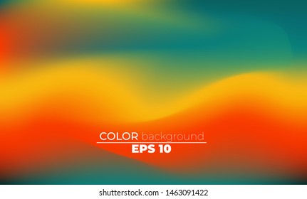 Abstract blurred gradient mesh background in bright summer colors. Colorful smooth. Easy editable soft colored vector illustration, Suitable For Wallpaper, Banner, Background, Card, Book Illustration,