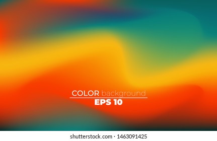 Abstract blurred gradient mesh background in bright summer colors. Colorful smooth. Easy editable soft colored vector illustration, Suitable For Wallpaper, Banner, Background, Card, Book Illustration,