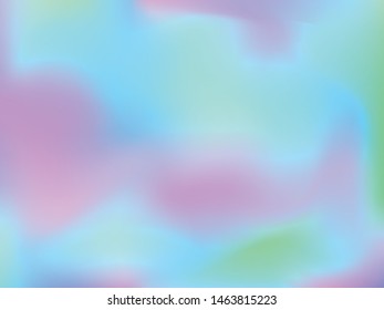 Abstract blurred gradient mesh background. Colorful smooth banner template.Trendy creative vector. Intense blank Holographic spectrum gradient for cover.