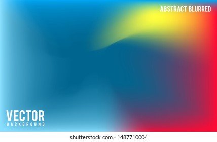 Abstract Blurred Gradient Mesh Background Stock Footage. Abstract Background Vector Illustration