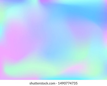 Abstract blurred gradient mesh background. Colorful smooth banner template.Trendy creative vector. Intense blank Holographic spectrum gradient for cover.
