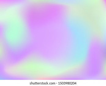 Abstract blurred gradient mesh background. Colorful smooth banner template.Trendy creative vector. Intense blank Holographic spectrum gradient for cover.