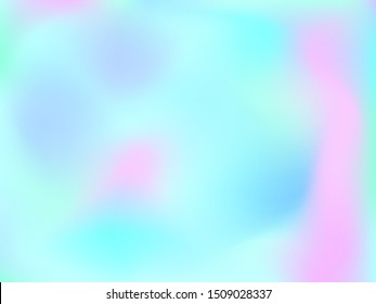 Abstract blurred gradient mesh background. Colorful smooth banner template.Trendy creative vector. Intense blank Holographic spectrum gradient for cover.