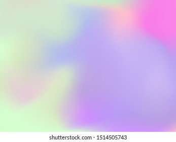 Abstract blurred gradient mesh background. Colorful smooth banner template.Trendy creative vector. Intense blank Holographic spectrum gradient for cover.