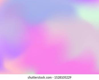 Abstract blurred gradient mesh background. Colorful smooth banner template.Trendy creative vector. Intense blank Holographic spectrum gradient for cover.