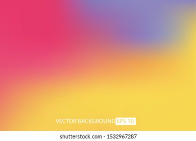 Abstract blurred gradient mesh background. Colorful smooth banner template. Easy editable soft colored vector illustration in EPS10