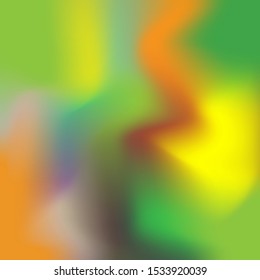 Abstract blurred gradient mesh background in bright rainbow colors. Colorful smooth banner template. Easy editable soft color vector illustration in EPS10 without transparency.