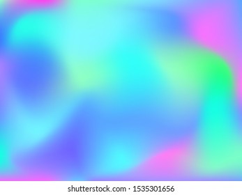 Abstract blurred gradient mesh background. Colorful smooth banner template.Trendy creative vector. Intense blank Holographic spectrum gradient for cover.