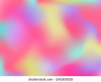Abstract blurred gradient mesh background. Colorful smooth banner template.Trendy creative vector. Intense blank Holographic spectrum gradient for cover.