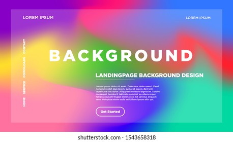 Abstract blurred gradient mesh background in bright rainbow colors. Colorful smooth banner template. Easy editable soft colored vector illustration in EPS8 without transparency.