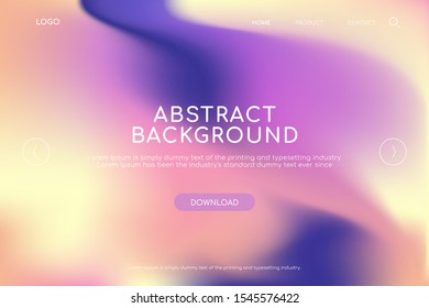 Abstract blurred gradient mesh background. Colorful smooth banner template.