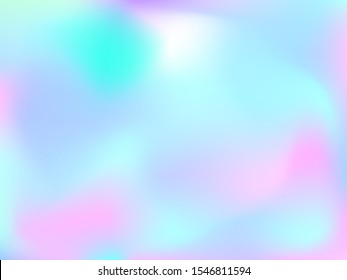 Abstract blurred gradient mesh background. Colorful smooth banner template.Trendy creative vector. Intense blank Holographic spectrum gradient for cover.