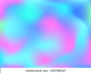 Abstract blurred gradient mesh background. Colorful smooth banner template.Trendy creative vector. Intense blank Holographic spectrum gradient for cover.