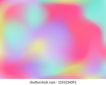 Abstract blurred gradient mesh background. Colorful smooth banner template.Trendy creative vector. Intense blank Holographic spectrum gradient for cover.