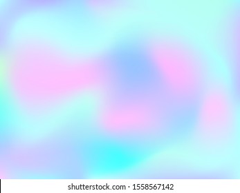Abstract blurred gradient mesh background. Colorful smooth banner template.Trendy creative vector. Intense blank Holographic spectrum gradient for cover.