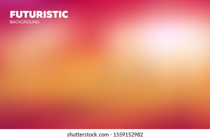 Abstract blurred gradient mesh background. Colorful wallpaper and smooth banner template. Editable soft colored vector illustration without transparency. Rainbow natural sky gamma.