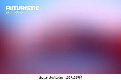 Abstract blurred gradient mesh background. Colorful wallpaper and smooth banner template. Editable soft colored vector illustration without transparency. Rainbow natural sky gamma.