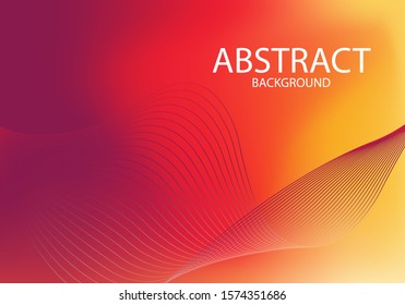 Abstract blurred gradient mesh background in bright summer colors with abstract waves. Colorful smooth. Easy editable soft colored vector illustration, Suitable For Wallpaper, Banner,Vector