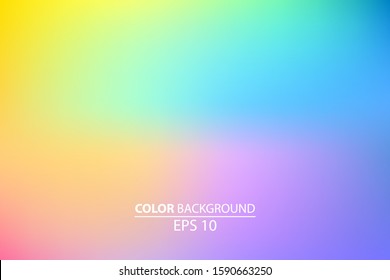 Abstract blurred gradient mesh background in bright Colorful smooth.  soft colored vector illustration, Suitable For Wallpaper, Banner, Background, Card, Book Illustration, landing page